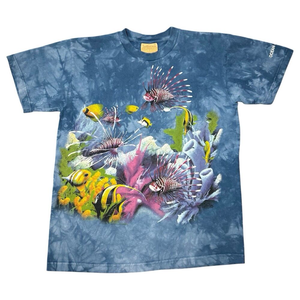 Vintage The Mountain Shirt Mens M Ocean Journey Denver CO Aquarium Fish Graphic